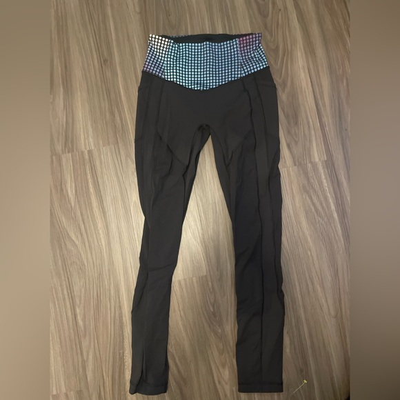 Lululemon all the right places pant black cosmic dot multi size 6 - Picture 7 of 9